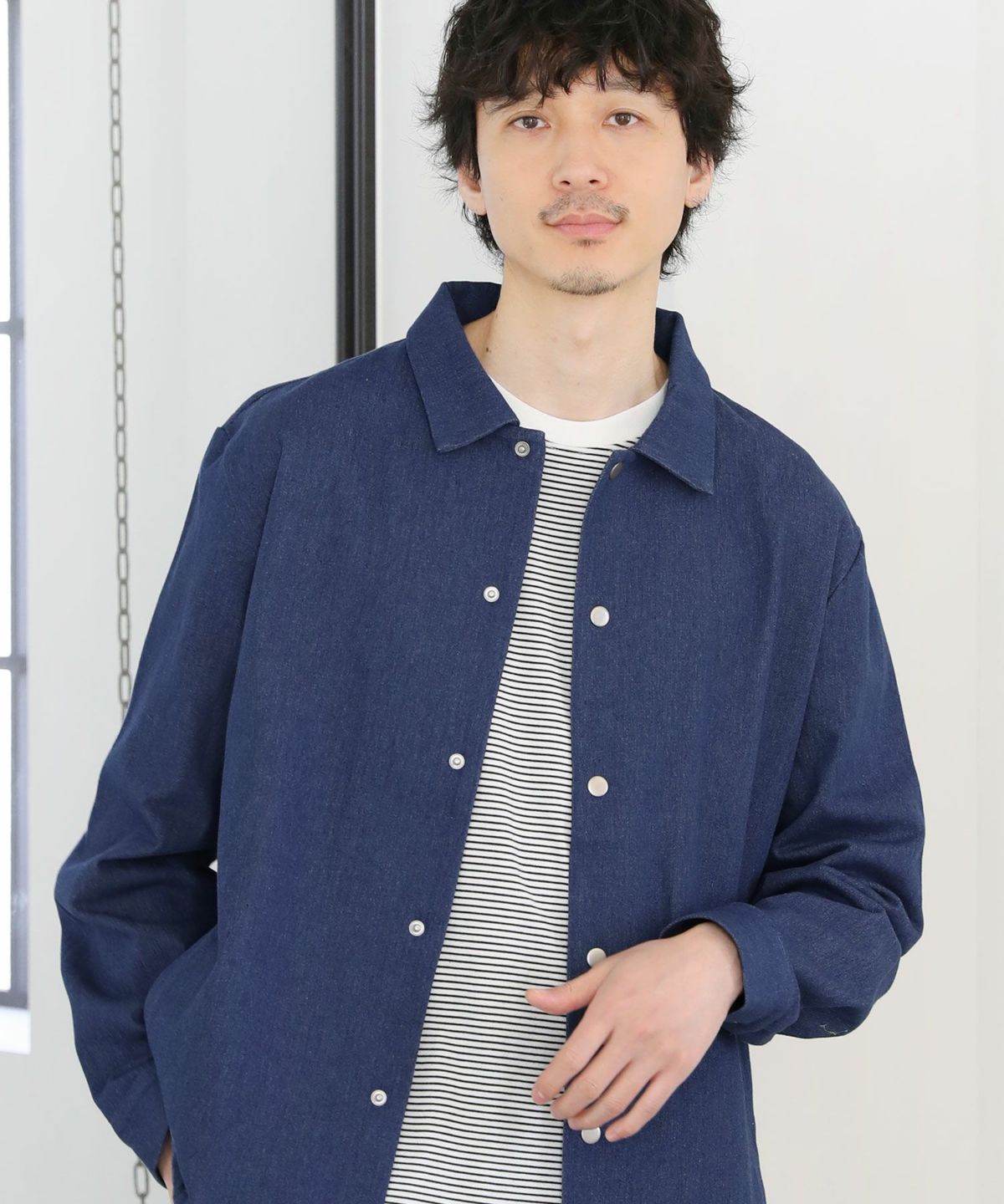 ルーズシルエットアーバンデニムコーチジャケット | 【公式】SPU