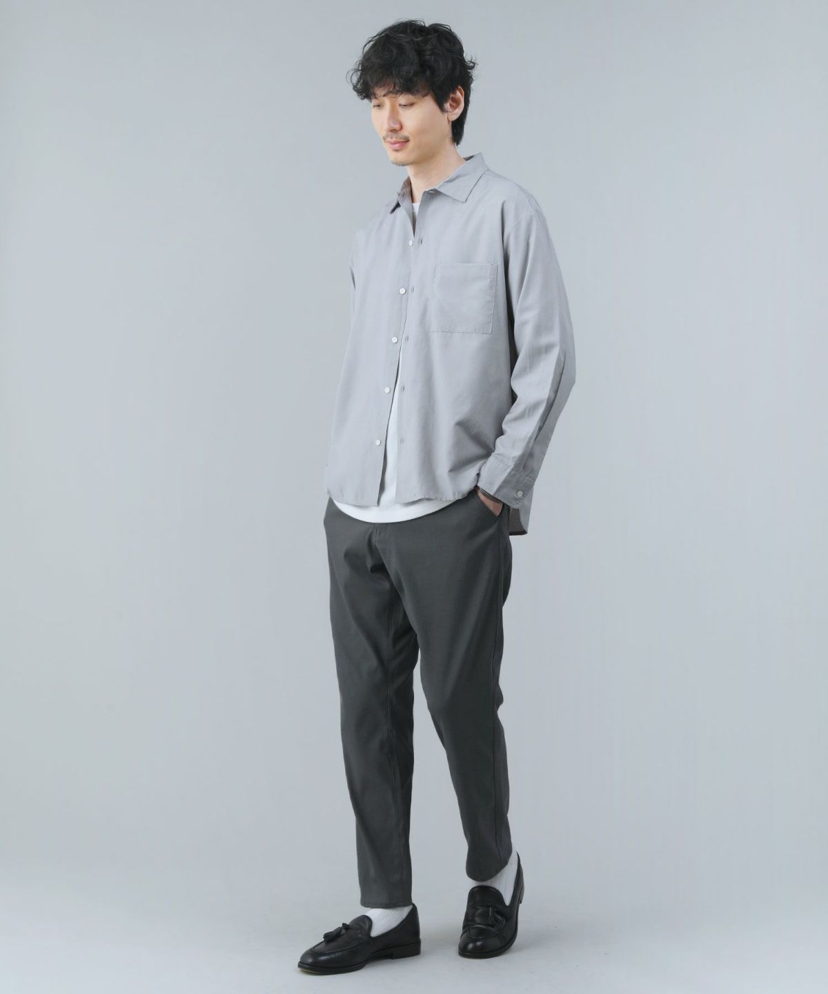 スプートニクス（SPUTNICKS）/＜ALLOWED TO UNFOLD＞TECHリネンレギュラー長袖シャツ TECHリネンレギュラー長袖シャツ | 【公式】SPU スプ公式通販｜メンズ