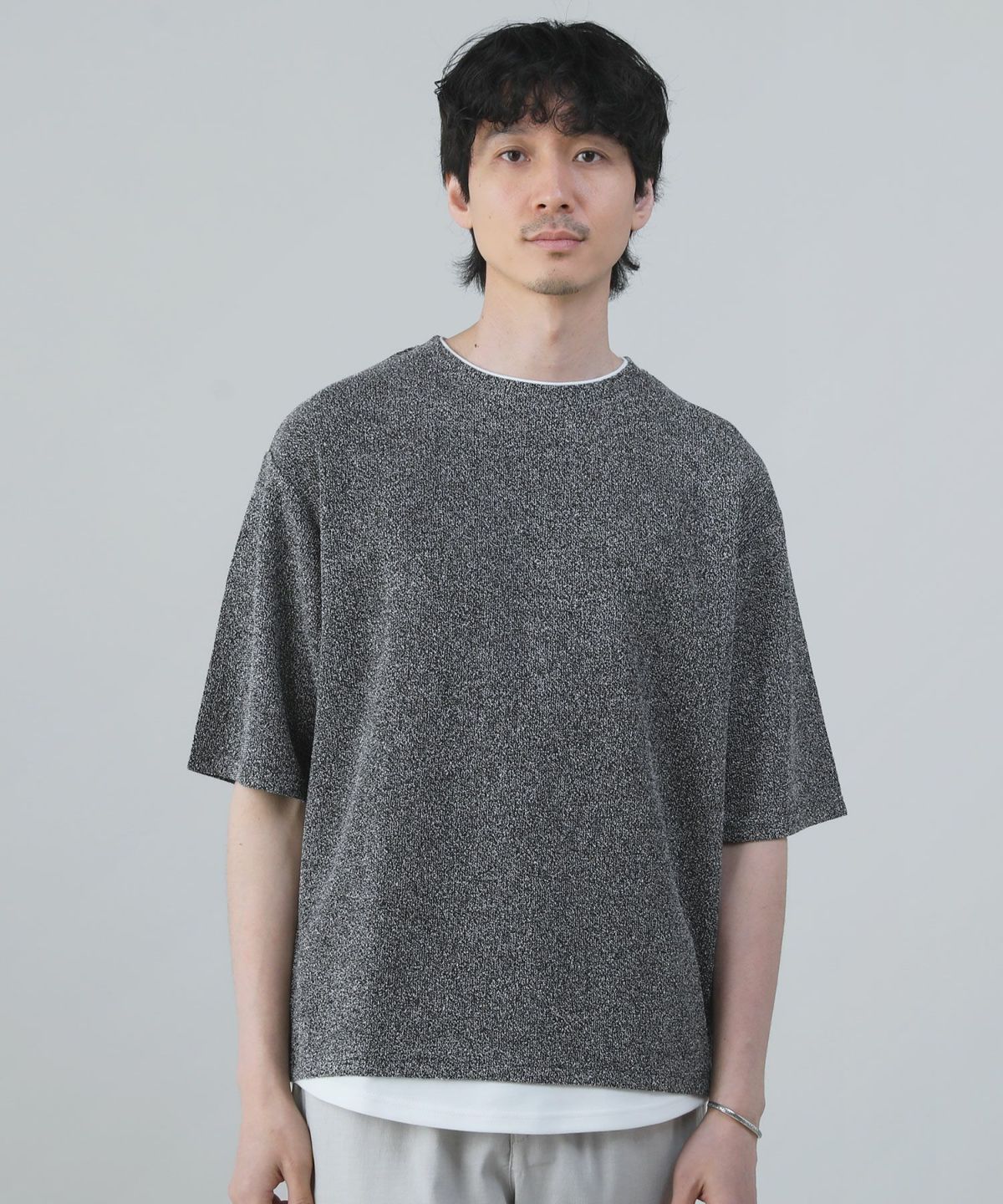 【美品】センソユニコ 芽風 MEFU チェック柄カットソー シルク混 黒 半袖 美品】センソユニコ 芽風 スプリングコート 薄手 変形