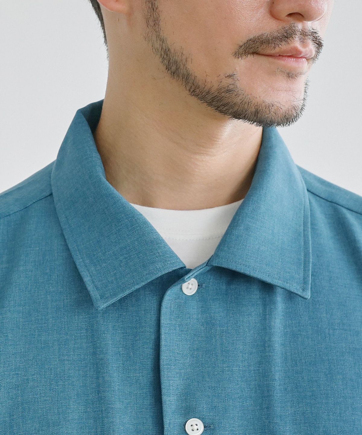 sunsea サンシーリネンシャツ　オープンカラーシャツ 半袖シャツ SUNSEA サンシー Fried Shrimp Shirt オープンカラー 半袖