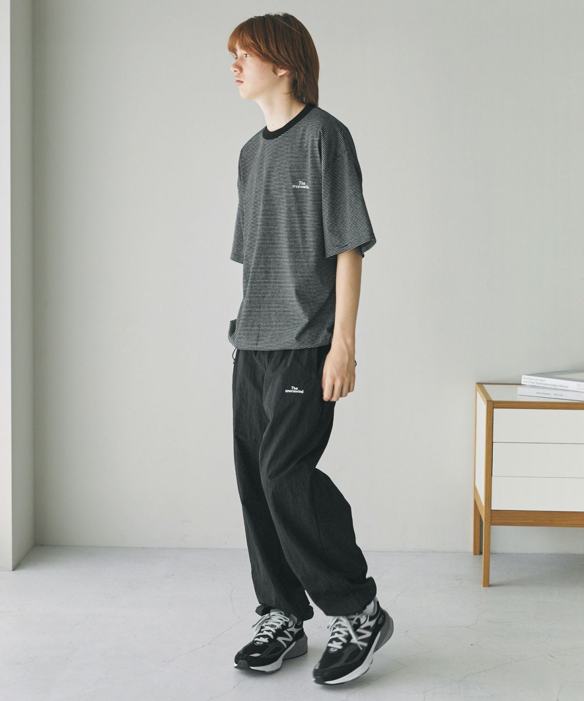 胸刺繍ロゴ半袖Tシャツ無地/ボーダー裾ドローコード | 【公式 胸刺繍ロゴ半袖Tシャツ無地/ボーダー裾ドローコード | 【公式