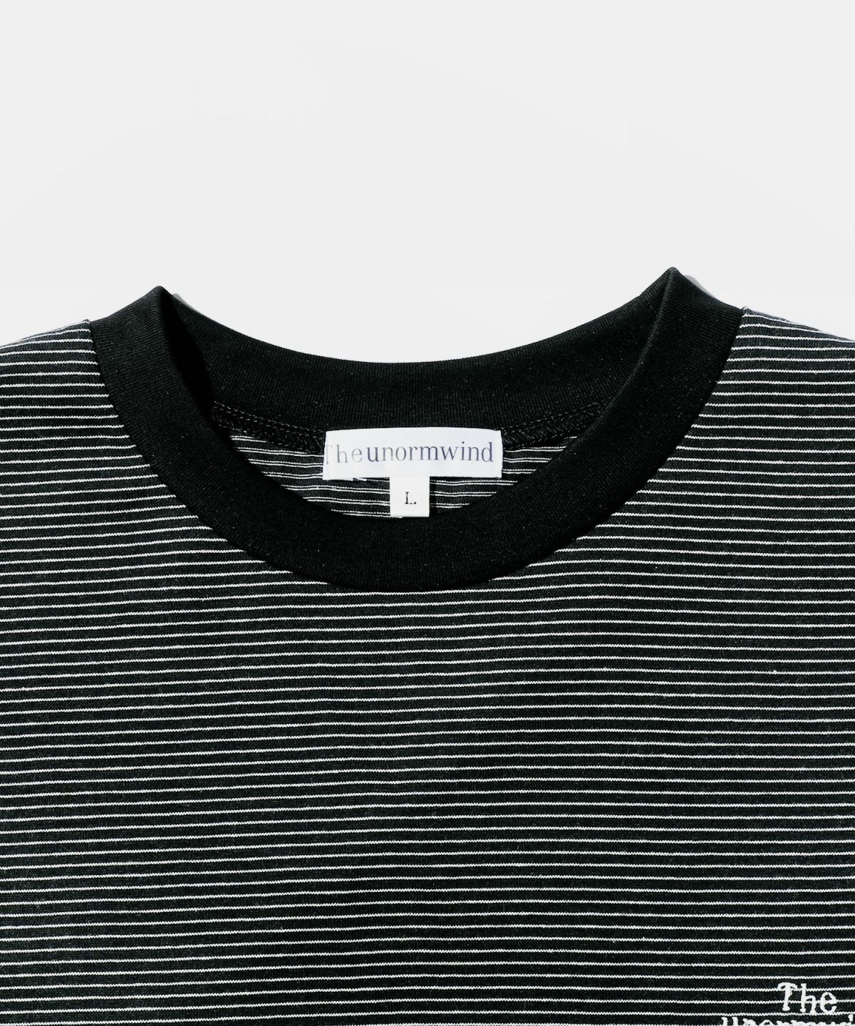 胸刺繍ロゴ半袖Tシャツ無地/ボーダー裾ドローコード | 【公式 胸刺繍ロゴ半袖Tシャツ無地/ボーダー裾ドローコード | 【公式