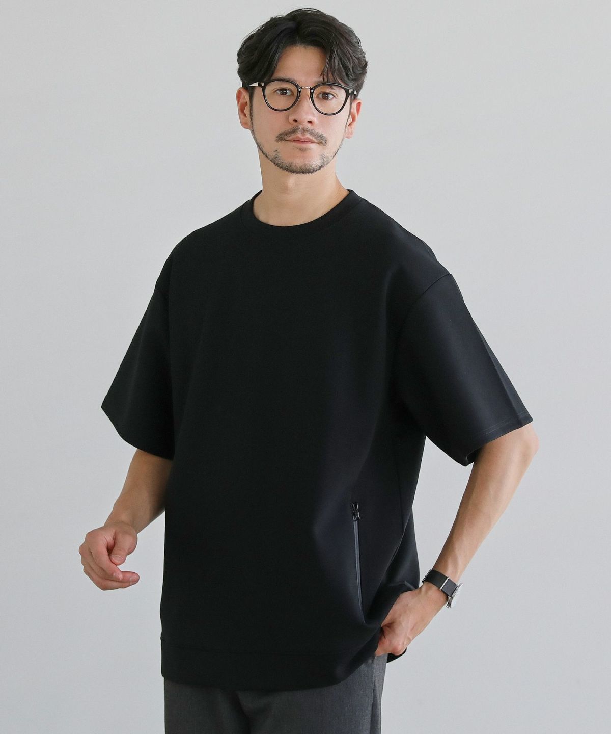 【新品】MAURO OTTAVIANI コットン クルーネック 半袖 新品】MAURO OTTAVIANI コットン クルーネック 半袖