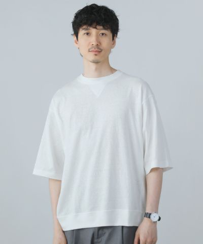 日本製コットンシアサッカー天竺 ハーフスリーブポロシャツ