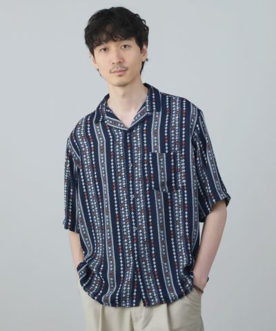 ネイビー 襟付き 半袖シャツ オックスフォード半袖シャツ FB4511U－8 ネイビー| 作業服