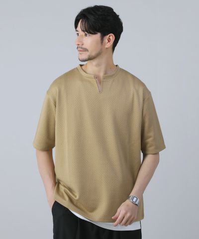 Tシャツ 「 とろみ感。」 カットソー スキッパー トップス