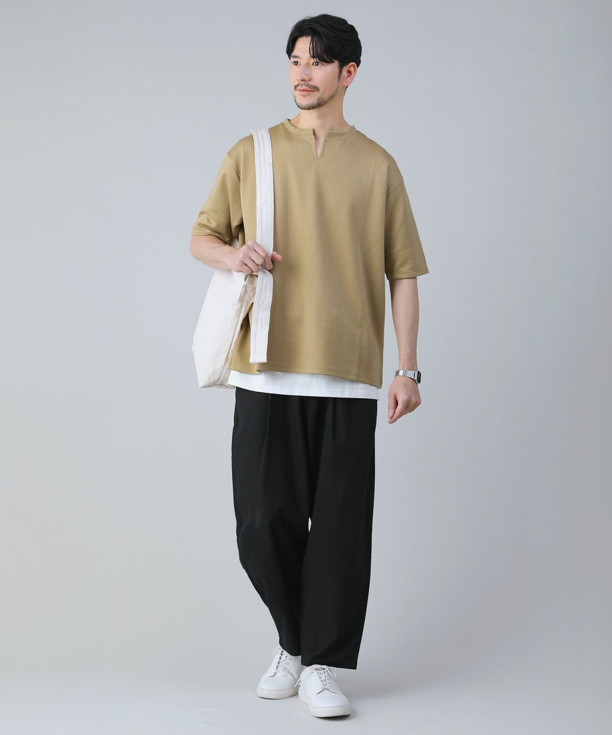 68326 PLEATSPLEASE スキッパー 半袖カットソー - メルカリ
