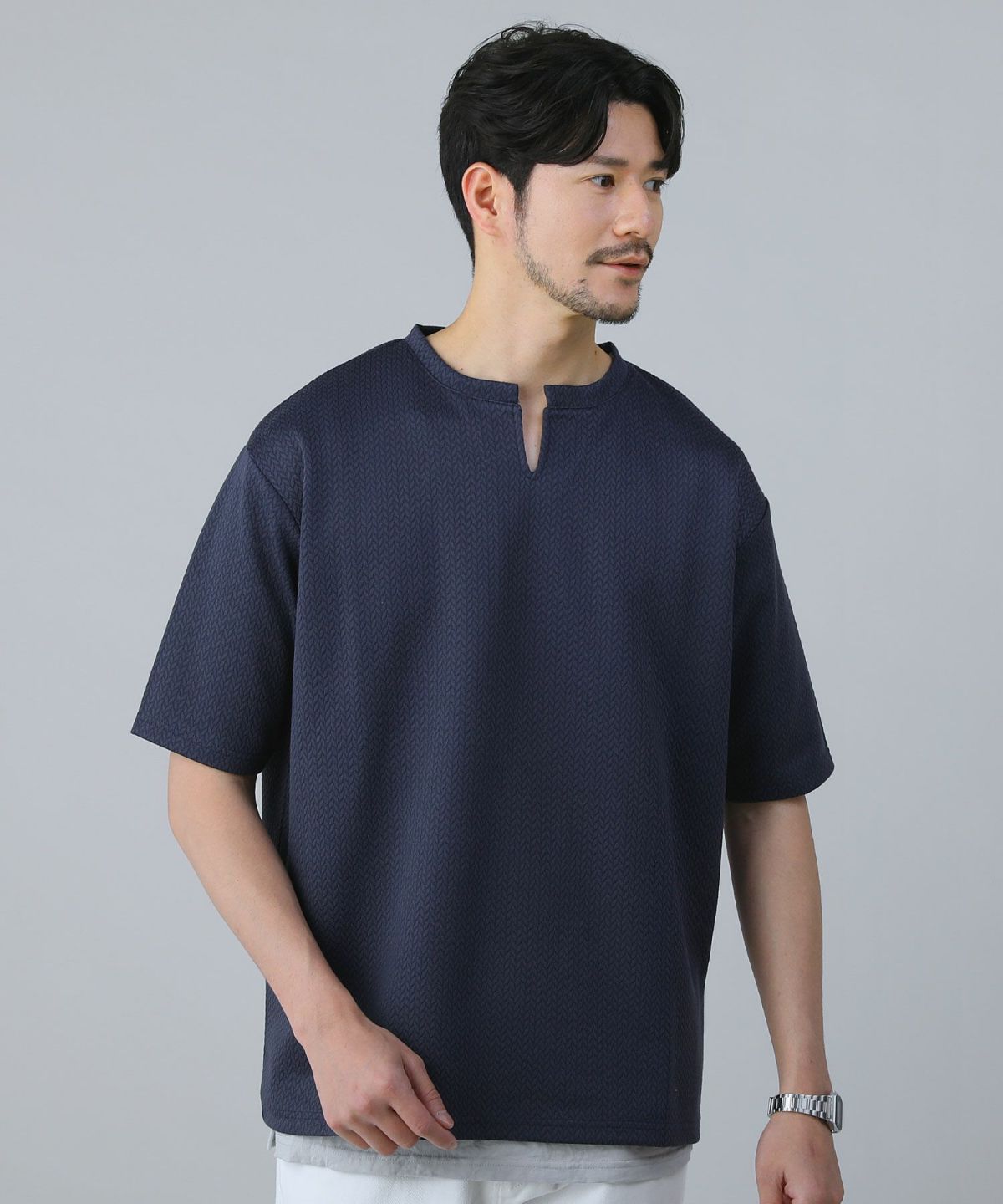 人気商品・限定商品ばかりの「超得 半額福袋」が販売開始 編み柄ジャガードスキッパー半袖Tシャツ | 【公式】SPU スプ公式 サーフィン・ボディボード