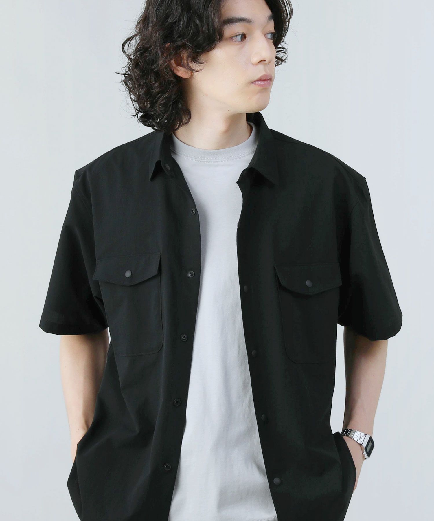 COOL DOTSダブルポケット半袖シャツ | 【公式】SPU スプ公式通販