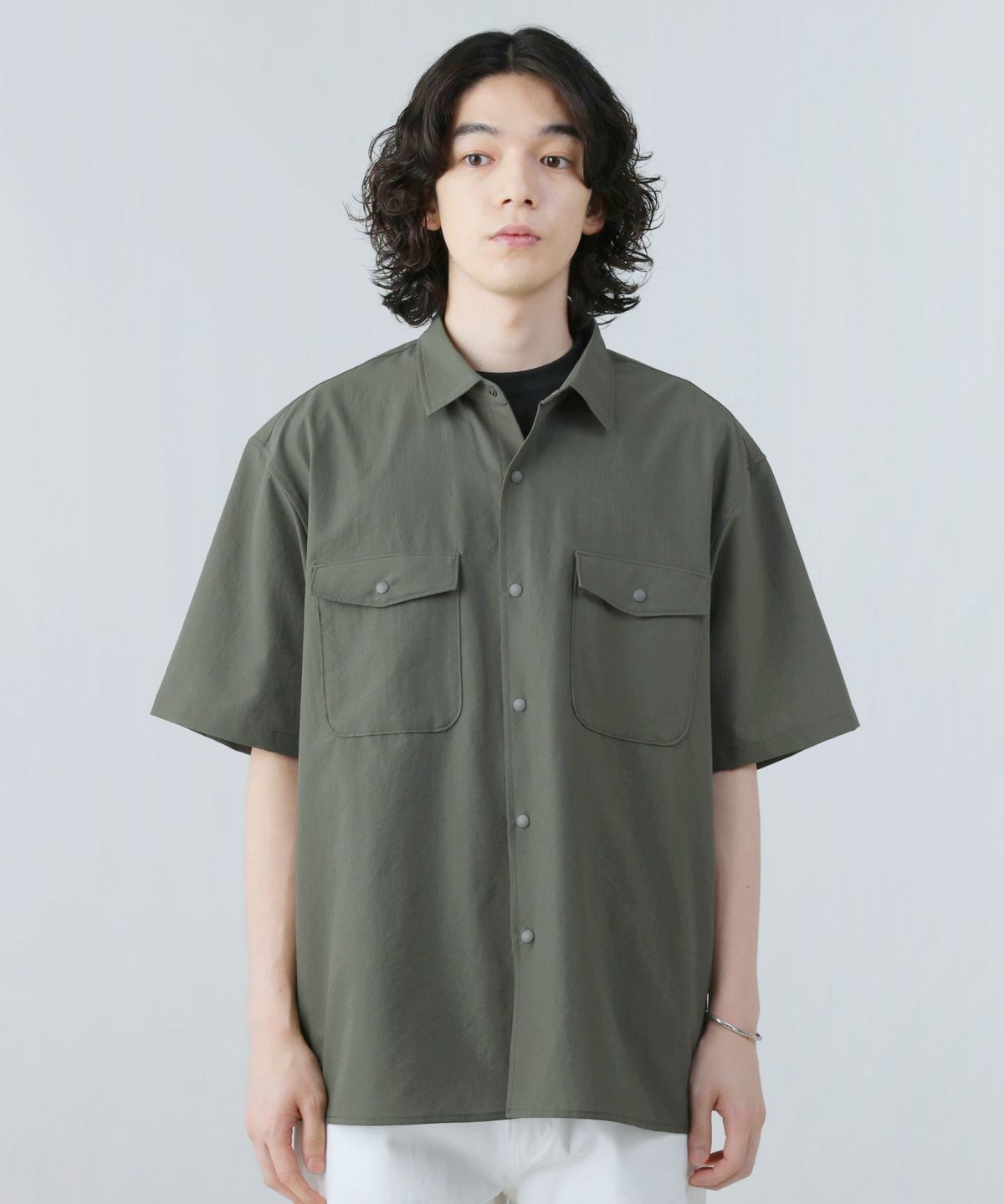 DOTS COLLECTIVE 半袖シャツ サイズ2 BIRTH OF DOTS SHIRTS Size : 1・2 Color : Light Beige 13,000