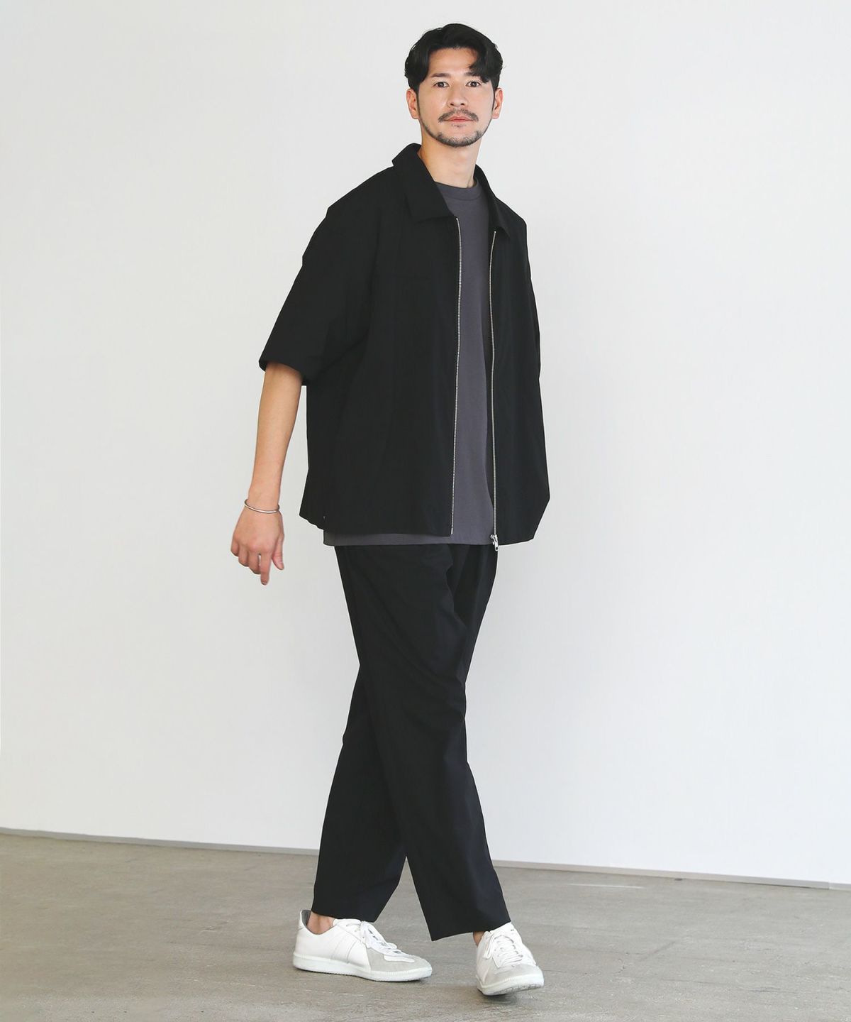 ★as''on★SOL STRIPE TEE / NAVY★正規品/韓国送料込 BONJOUR DSN_SS TEE(M NAVY): (c)SAINT Mxxxxxx｜WILDSIDE YOHJI