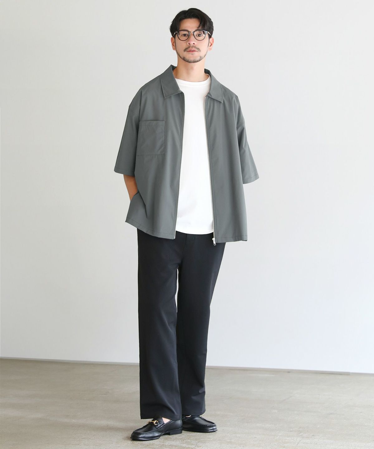 ★as''on★SOL STRIPE TEE / NAVY★正規品/韓国送料込 BONJOUR DSN_SS TEE(M NAVY): (c)SAINT Mxxxxxx｜WILDSIDE YOHJI