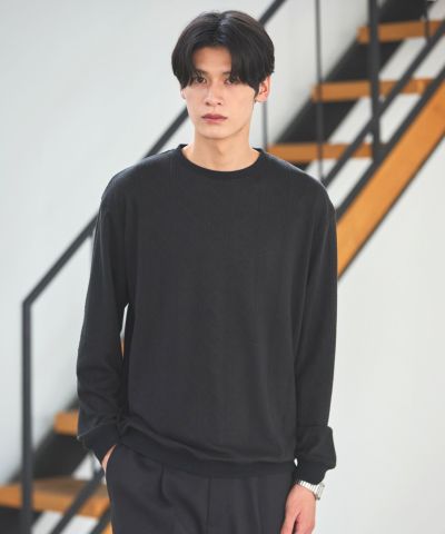 【美品】〈HELIOPOLE〉クルーネックニット　長袖　ブラック 楽天市場】【9/25限定！抽選で最大100%ポイントバック】【2025
