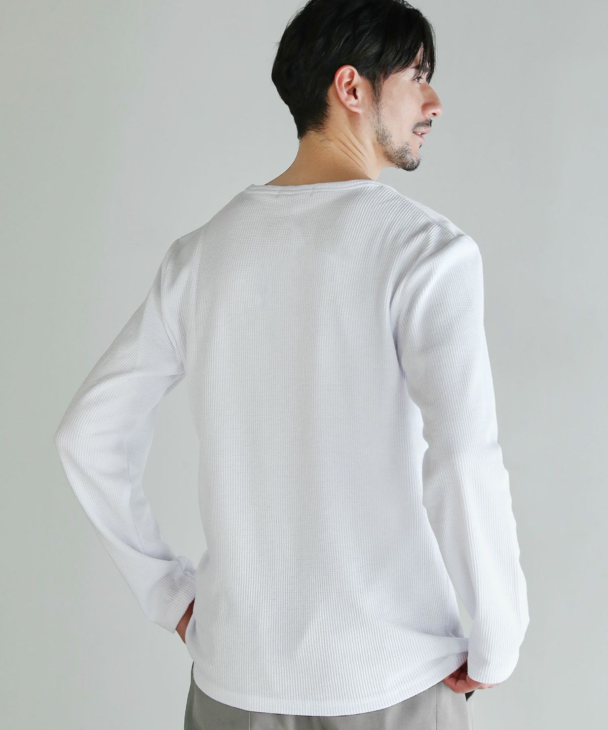 専門店では ワッフル クルーネック長袖Tシャツ | 【公式】SPU スプ公式通販 トップス