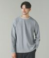＜ALLOWED TO UNFOLD＞ジグザグ編みニット　ロールクルー長袖 モールストライプ編み柄長袖クルーネックニット 通販【ニッセン】