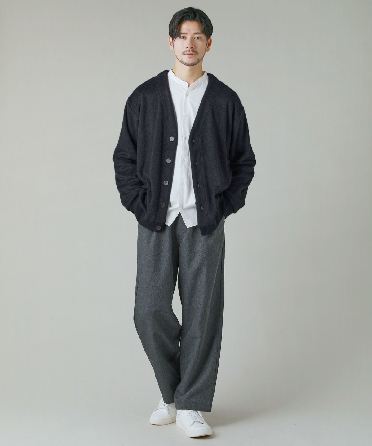 日本製モヘアライクウールシャギー長袖カーディガン | 【公式】SPU