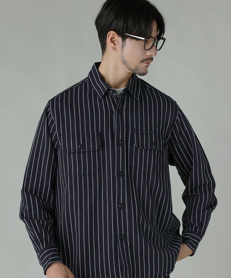 裏起毛ヘビーウェイトネルチェック/ストライプシャツ | 【公式】SPU