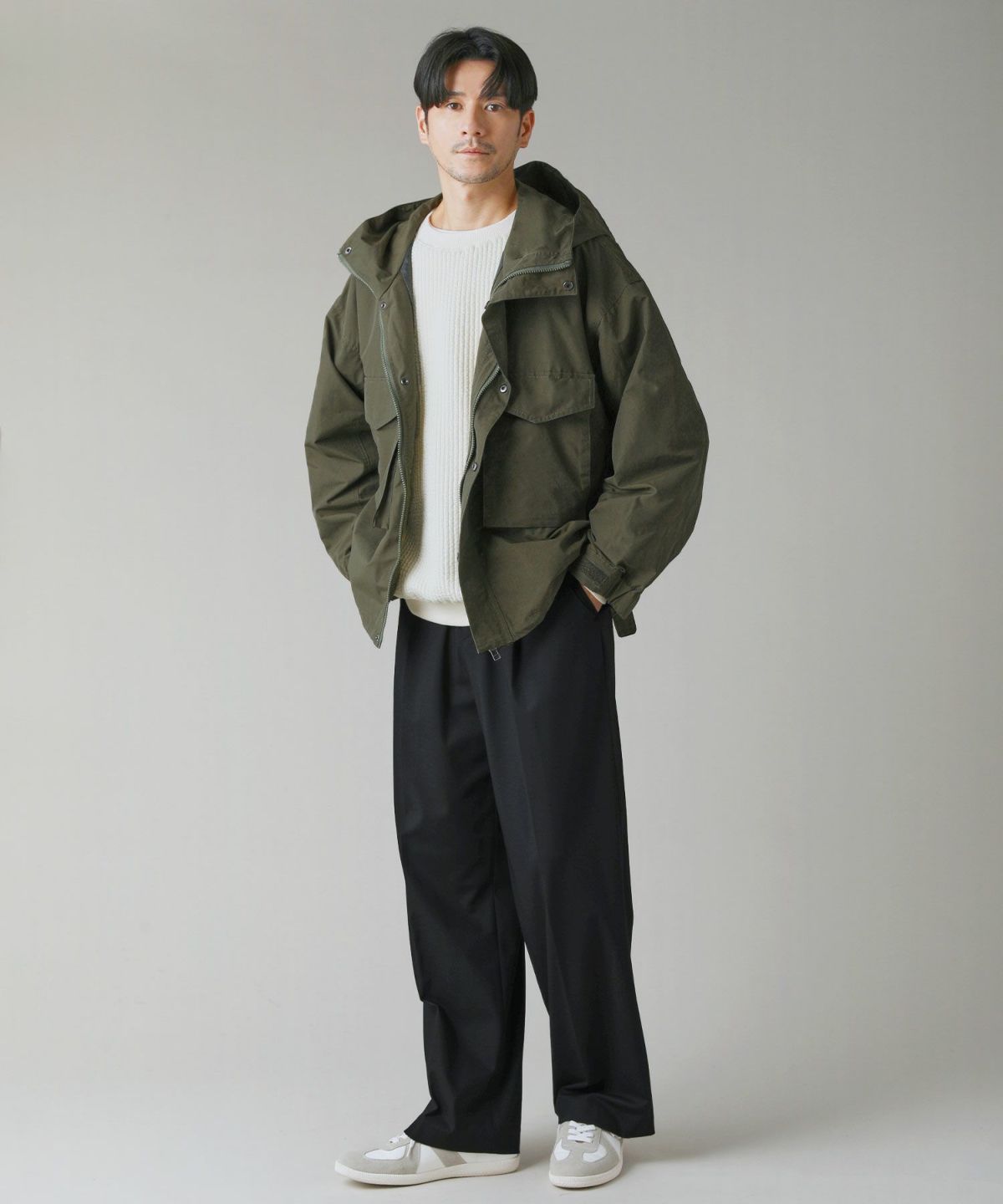 INSCRIRE｜エルボーカットオフスウェット INSCRIRE エルボーカットオフスウェット