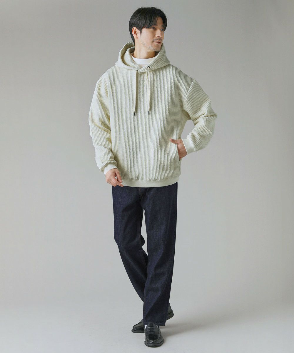 日本製「尾州」コットンキルト長袖プルオーバーパーカー | 【公式】SPU