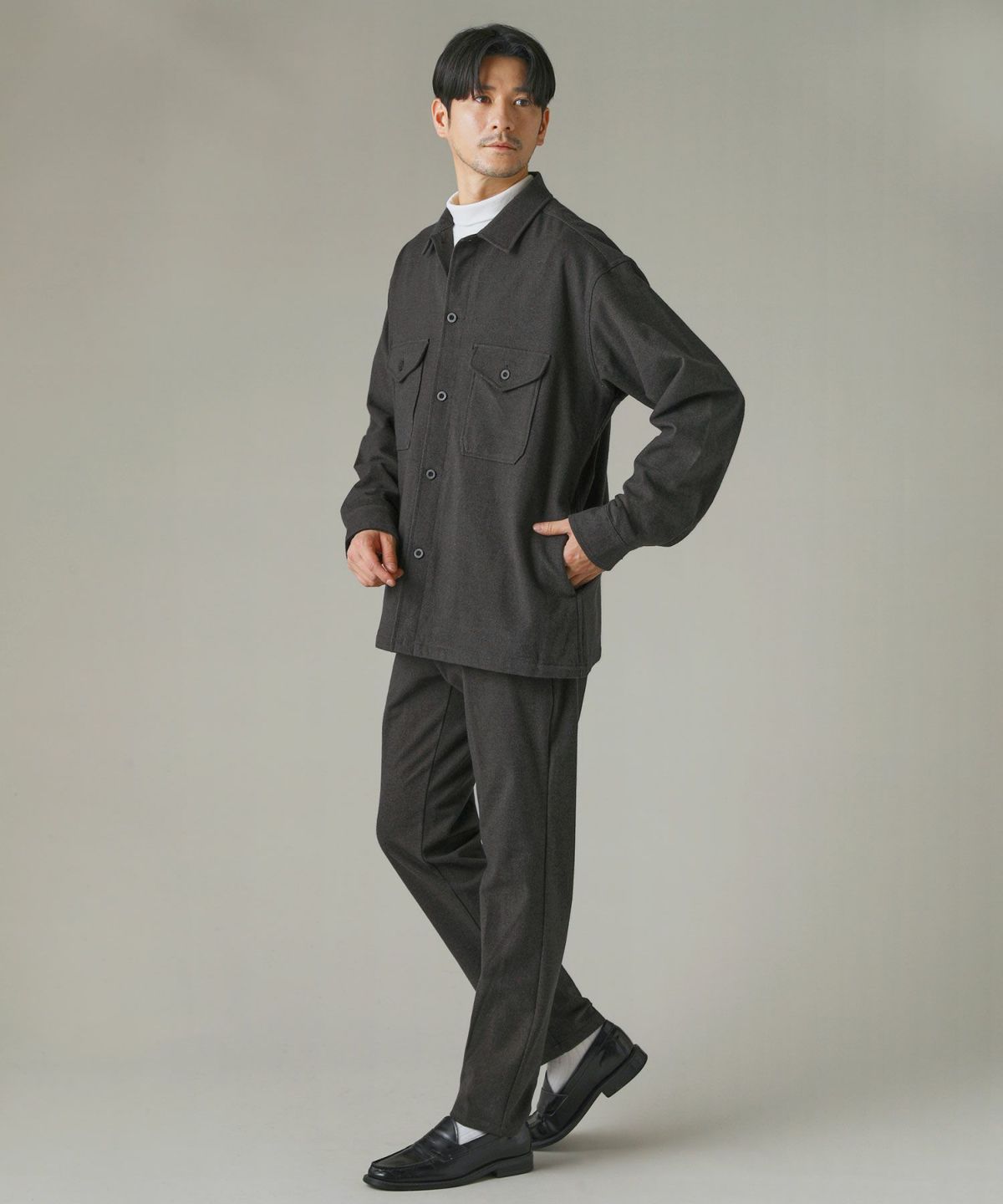 セットアップ対応】プレスウォームテーパードイージーパンツ | 【公式