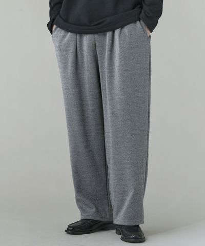日本製ボンバーヒート ツイード2タックワイドイージーパンツ | 【公式