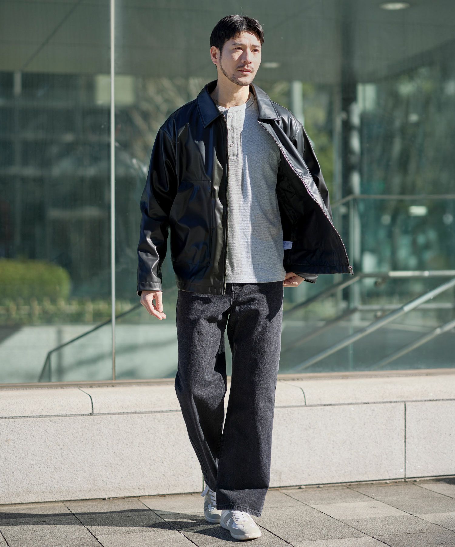 スパンフライス長袖ヘンリーネックカットソー | 【公式】SPU スプ公式