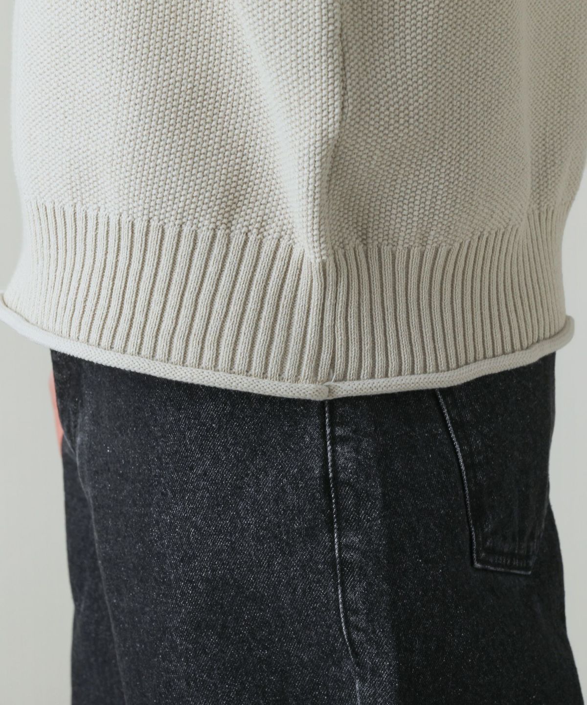 リラックスフィット鹿の子編みクルーネックニット | 【公式】SPU スプ