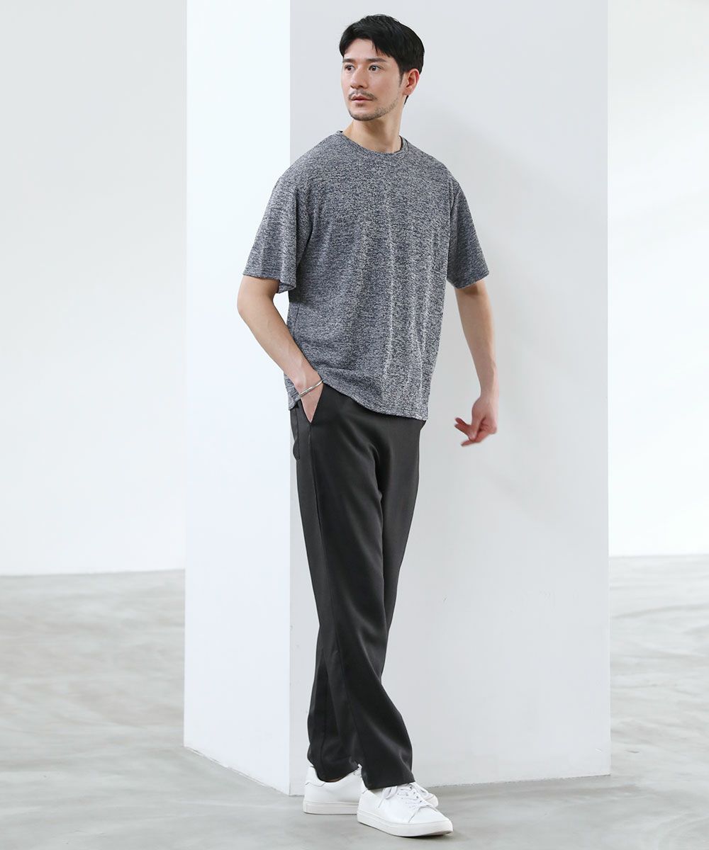 メランジパイルニット半袖クルーネックTシャツ | 【公式】SPU