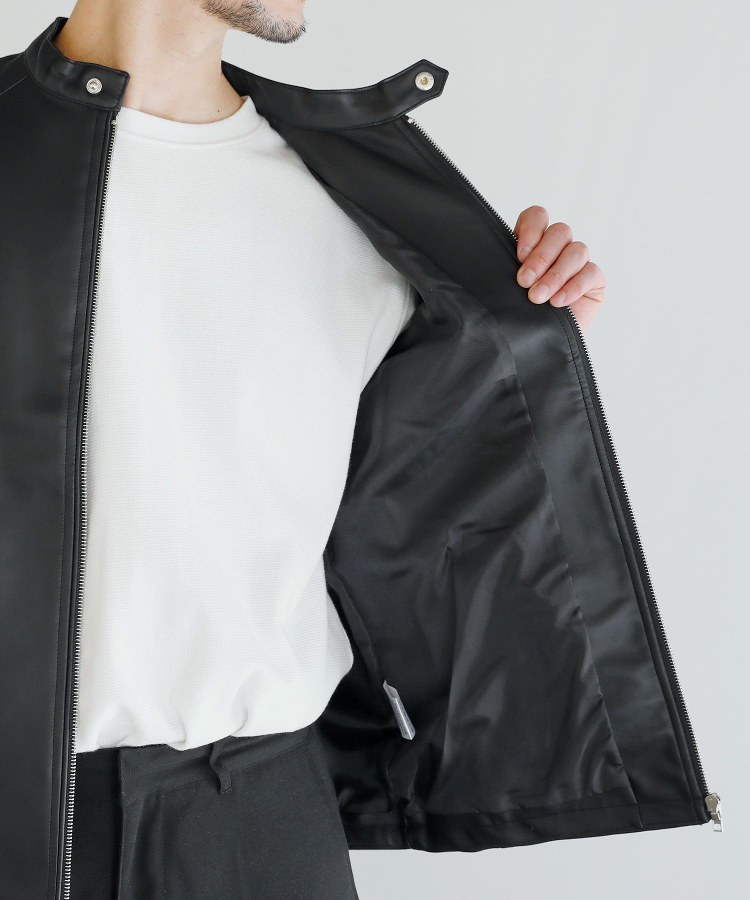 シングルライダースジャケット トリプルシックス 666 レザー シングル ライダース ジャケット 黒 32