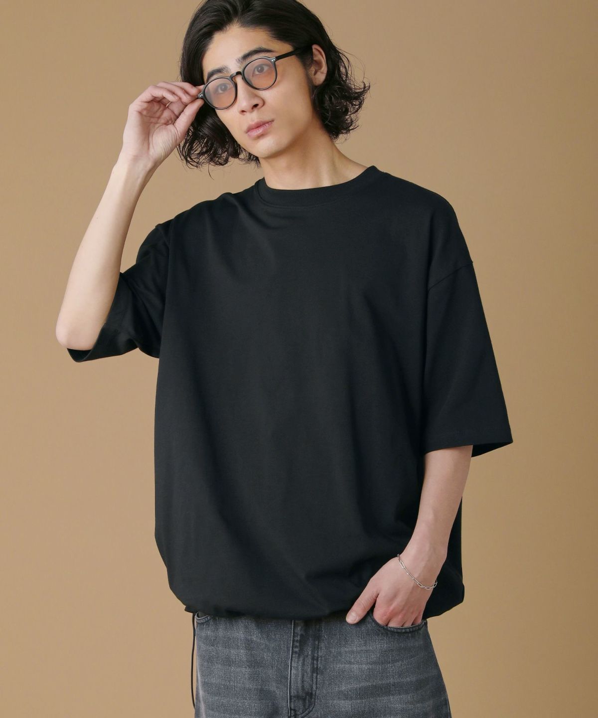  ★オーバーサイズ 半袖 ダブルレイヤー Tシャツ 4570125222671_01.jpg