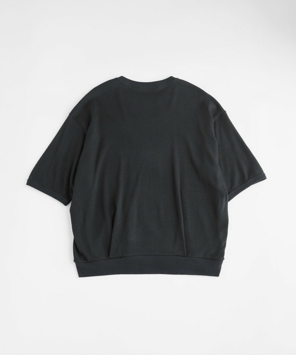 日本製「泉州」ハニカムサーマルニットガゼットクルーネック半袖