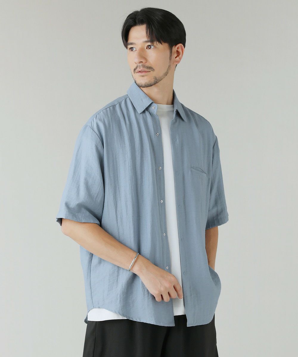 美品 アンタイトル NALYA リネン混 長袖 シャツ ミントグリーン 2 美品 アンタイトル NALYA リネン混 長袖 シャツ ミントグリーン