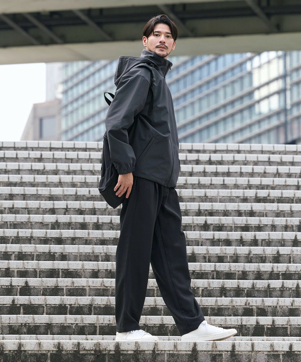 防シワ・ストレッチ/スリムテーパードワンタックスラックス | 【公式