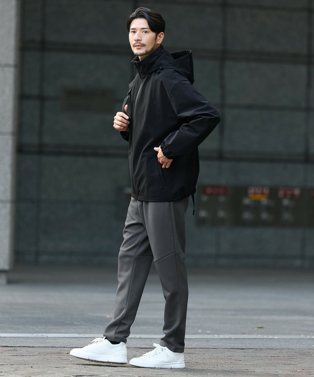 撥水/防風/透湿/止水ジップ〉3レイヤー機能性2wayスタンドネック