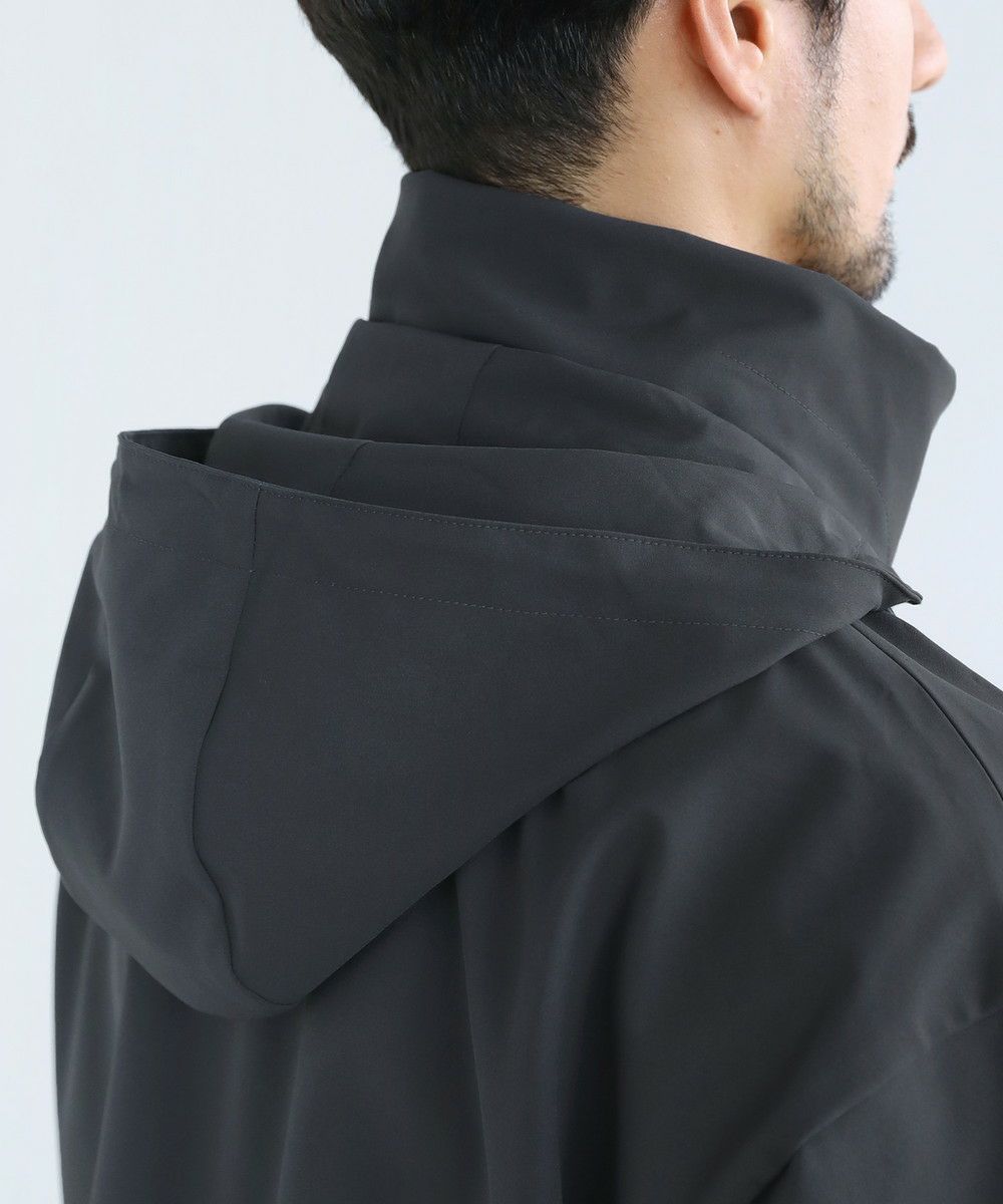 撥水/防風/透湿/止水ジップ〉3レイヤー機能性2wayスタンドネック