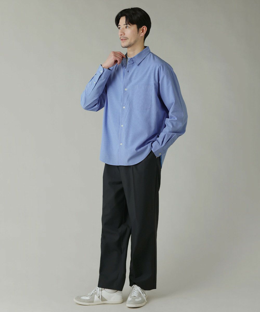 吸水速乾/イージーケア】イージーケアレギュラーカラー長袖シャツ